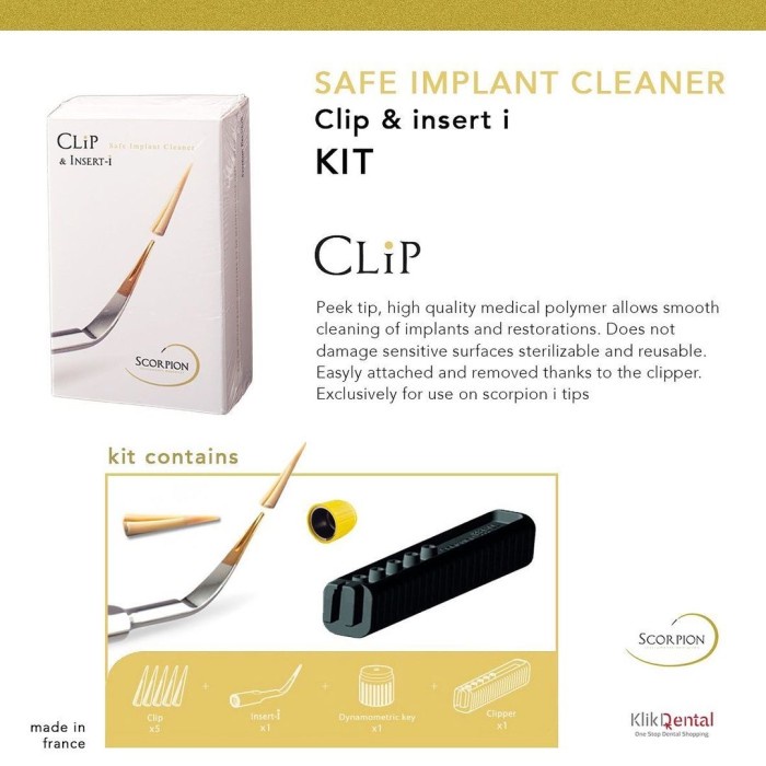 KLIK DENTAL SCORPION IMPLANT COMPLETE KIT tip scaler