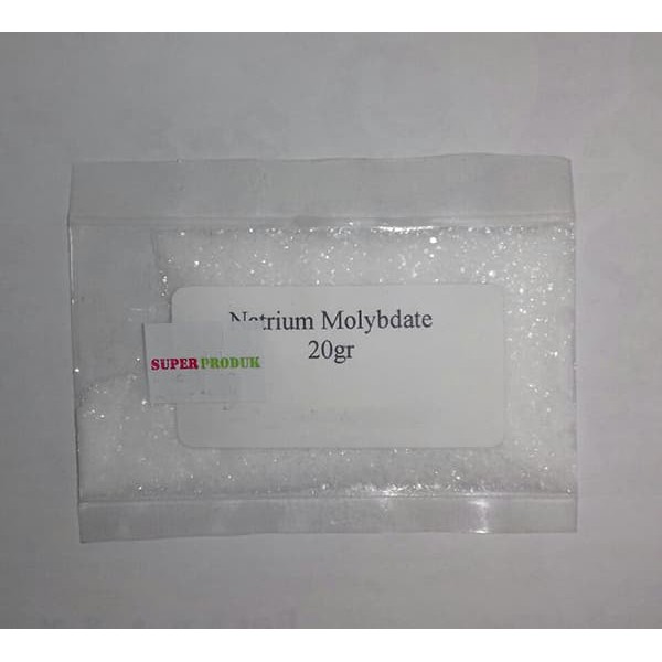 Sodium Molybdate Natrium Molybdate Na2MoO4  20gr Berkualitas