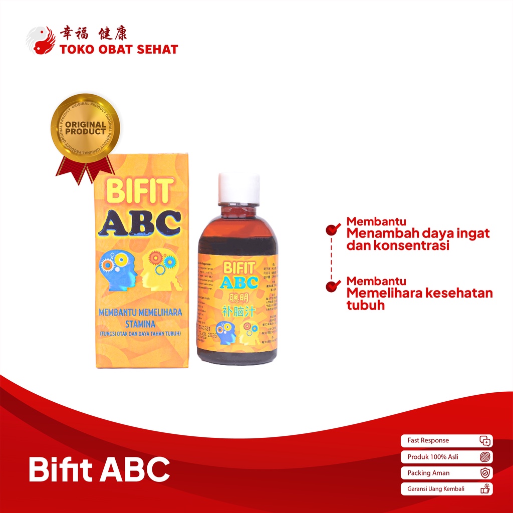 BIFIT ABC vitamin kecerdasan otak - penambah daya ingat dan konsentrasi