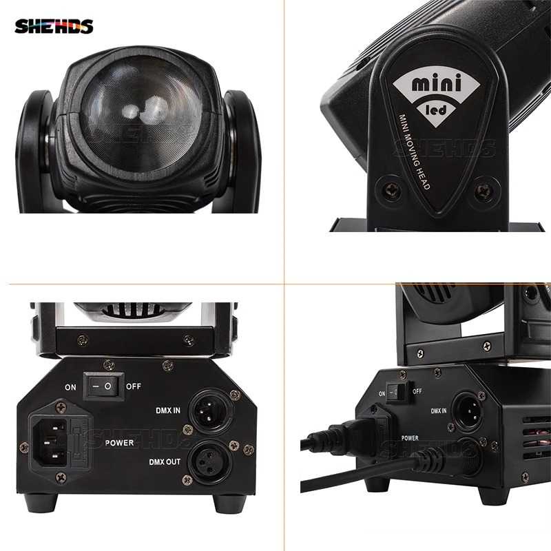 TD-DHA SHEHDS Lampu Sorot Panggung Spotlight RGB Moving Head 10W - DMX512