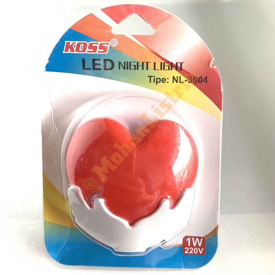 Lampu Tidur Led Karakter Love 220V 1 Watt 1W Colok Listrik On Off Karakter Lucu Murah