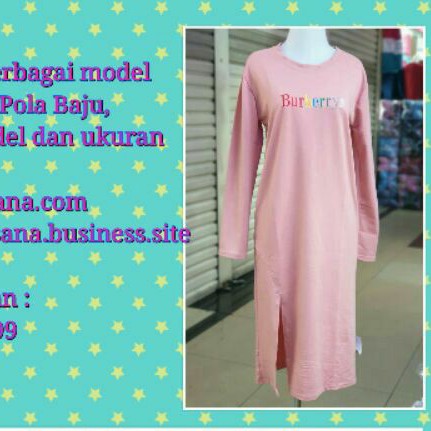 Pola Produksi Tunik Kaos Babyterry - Pola Tunik - Pola Kaos - Pola baju