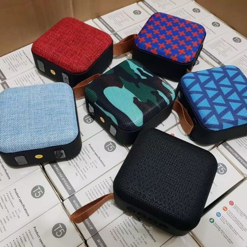 speaker t5 bluetooth blutoth bass salon son speker MP3 memory sound jbl flashdisk micro SD kecil mem