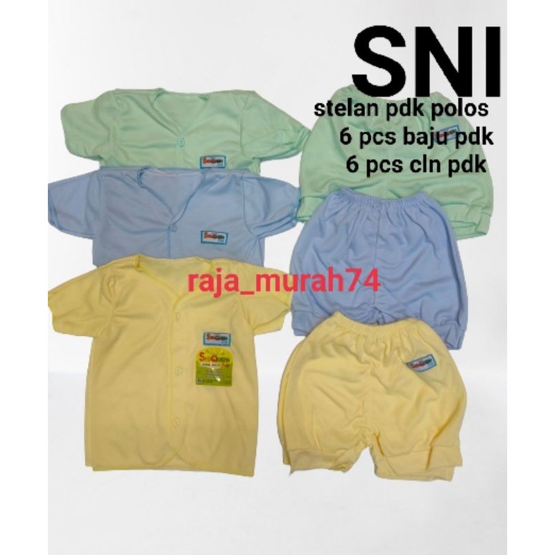 6 stelan pdk polos shaqueen SNI