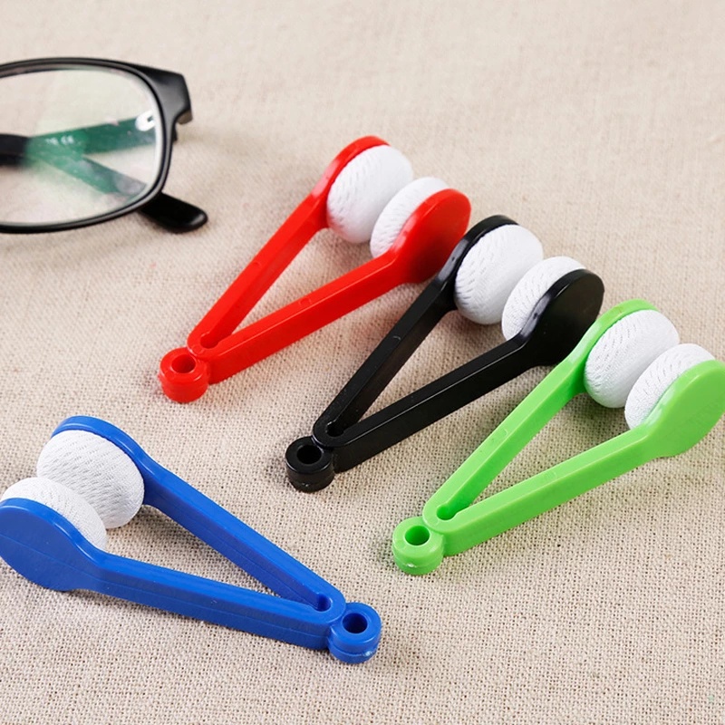 Lap Pembersih Kacamata Multifungsi Cleaner Pembersih Kacamata Super Lembut Mini Microfiber Portable Brush Tools Dua Sisi