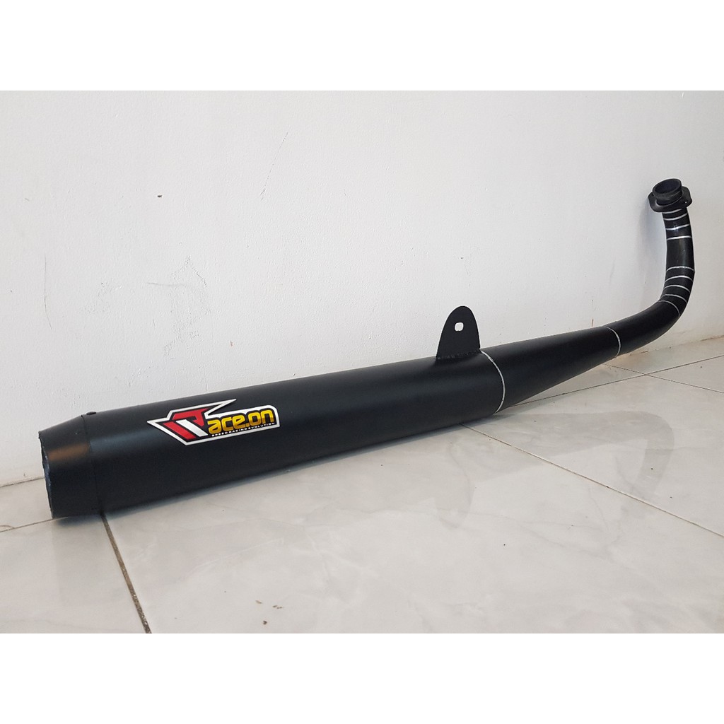 Knalpot RX king standart racing  FULL BLACK ORIGINAL Raceon