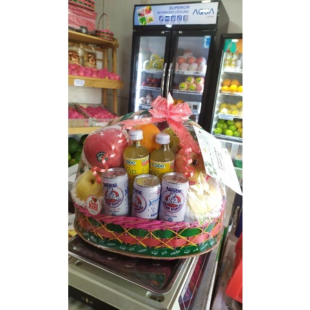 

parcel buah dengan susu bear band dan you C 1000 | parcel buah murah