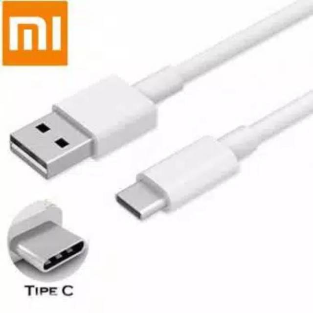 Cable data XioMi original tipe C fast charging 120cm putih