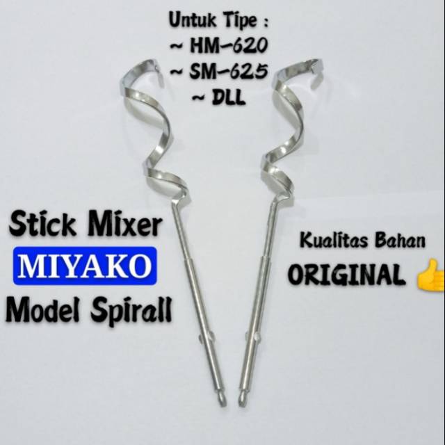 STICK MIXER SPIRAL MIYAKO  BAHAN STAINLESS TEBAL KUALITAS SEPERTI ORIGINAL