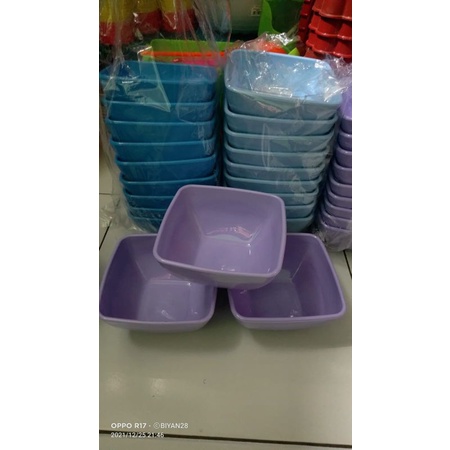 mangkok kotak melamin dinerware 14cm/mangkok kotak  tebal aman dipakai