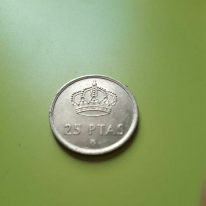 uang koin kuno koleksi langka 25 ptas