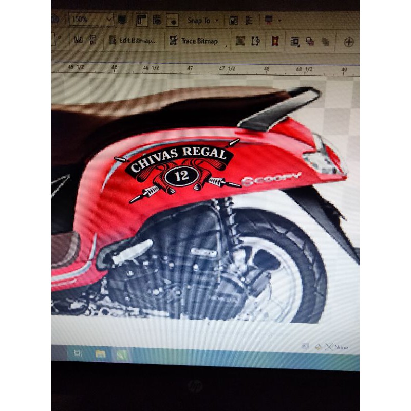 cutting stiker Civas Regal all matic satu set/ 2 PCS