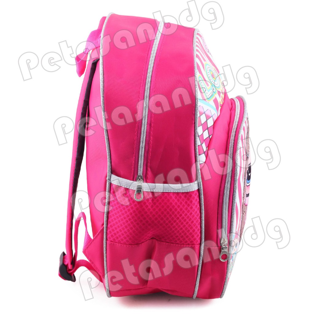 PTS - Ransel Sekolah Anak Perempuan LOL SURPRISE - FULL PATTERN - STARPOWER - RANSEL LED MUSIK + FREE LUNCHBOX