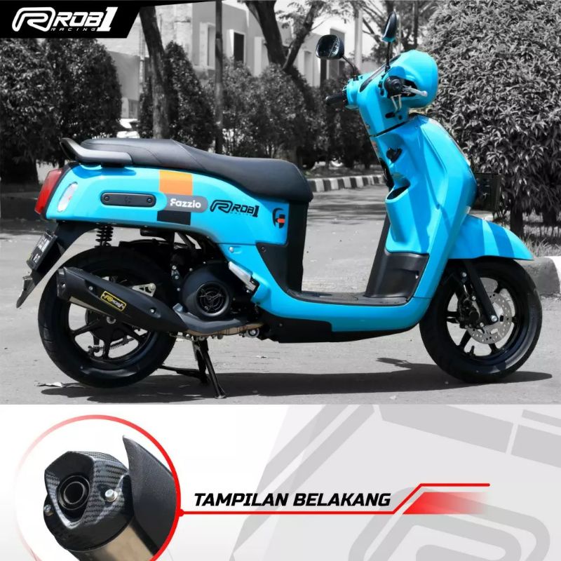 knalpot Fazzio rob1 grand Filano rob1 racing ,knalpot Mio m3 / freego / Mio gear / Mio z/  Fino 125