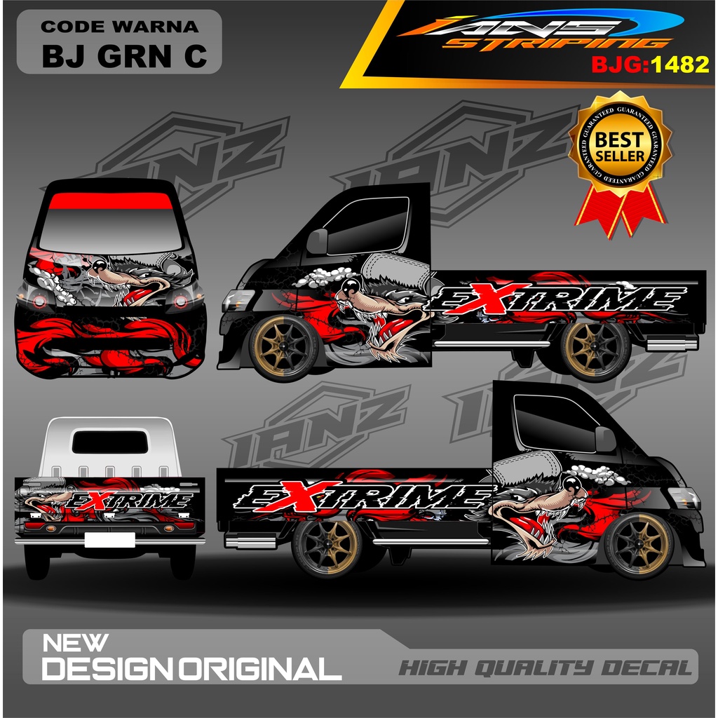 DECAL PICK UP GRANMAX CARRY FULL BODY / DECAL STIKER GRANMAX FREE REQUEST / VARIASI STIKER FULL BODY / STIKER PICK UP / STICKER GRANMAX