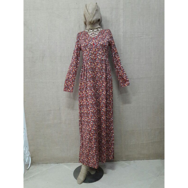 Dress Bunga Kecil Merah