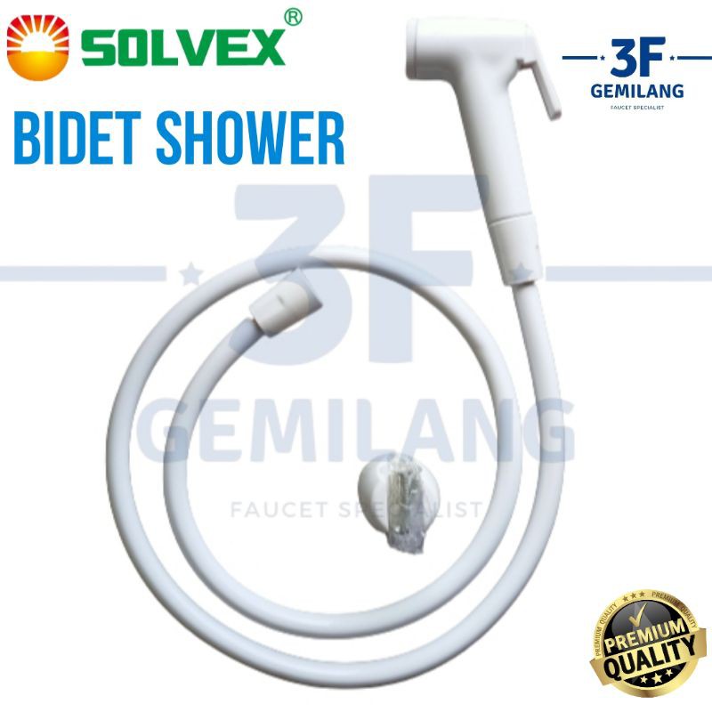 SOLVEX - JET SHOWER TOILET SET ABS WARNA PUTIH HIGH QUALITY