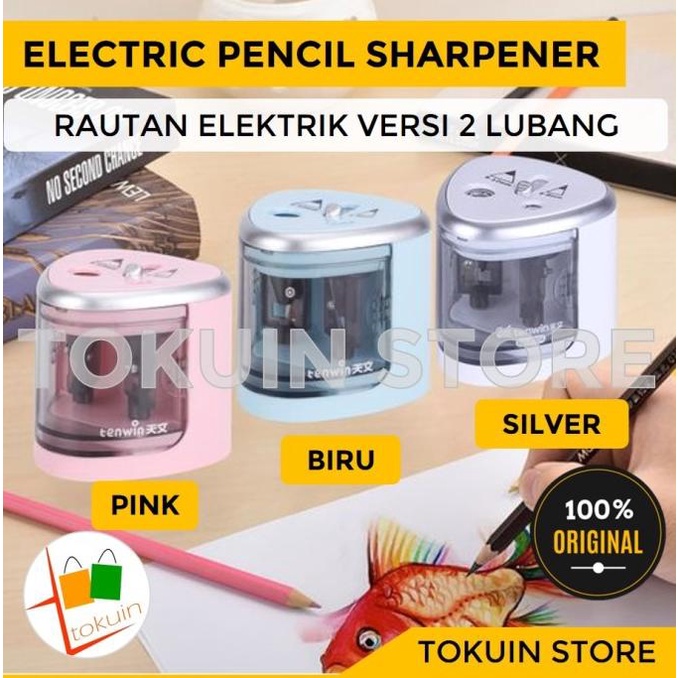 

[COD] Rautan Pensil Orotan Serutan Pensil Otomatis Elektrik Pencil Sharpener HEMAT Kode 660