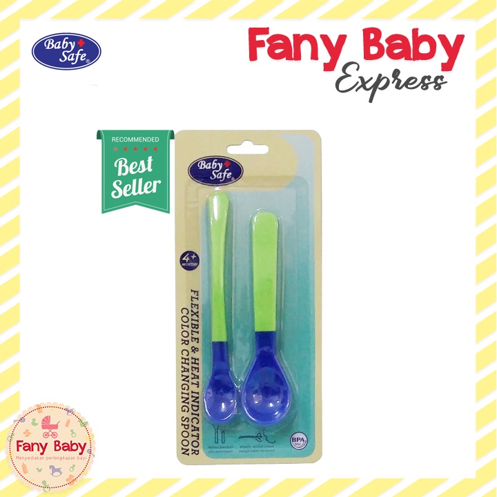 BABY SAFE FLEXIBLE &amp; HEAT INDICATOR SPOON BS350