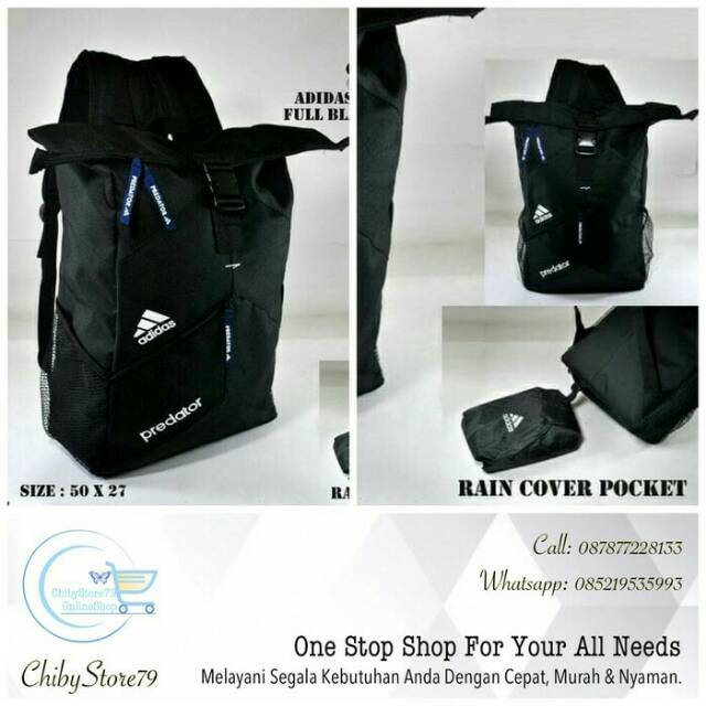 Backpack Rolltop kekinian / Rolltop adidas / Tas Ransel