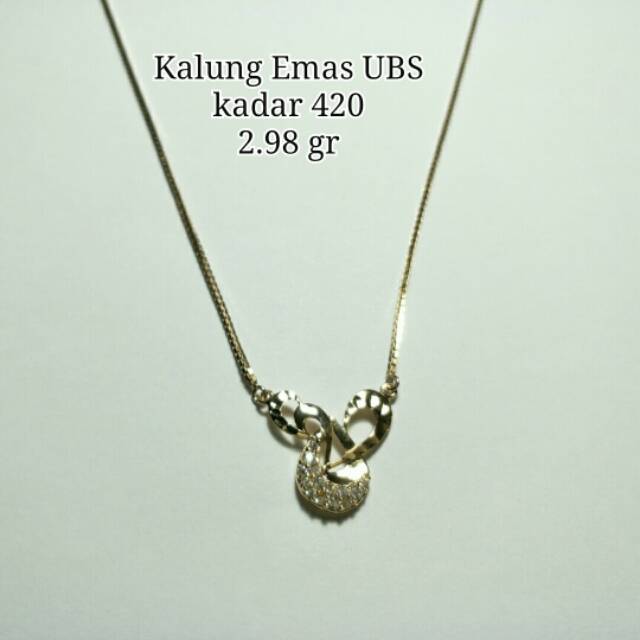 Kalung emas variasi UBS kadar 420