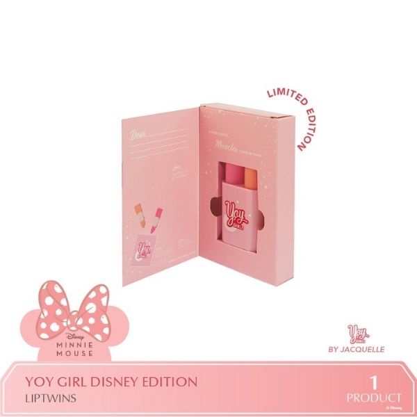 YOY by Jacquelle Disney Minnie Mouse Edition LipTwins - Pink Citrus