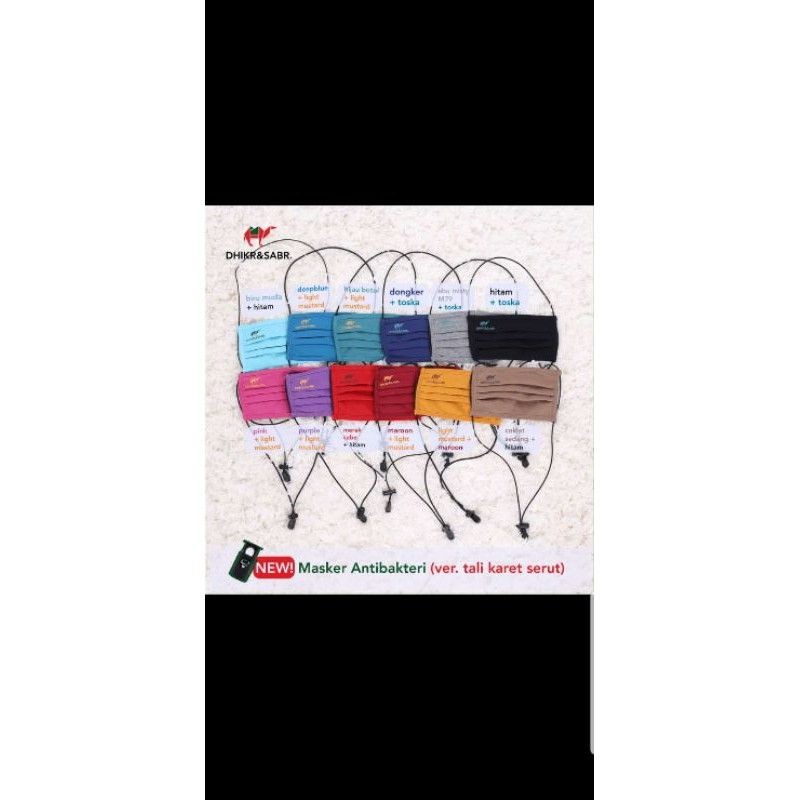 MASKER TERNYAMAN DARI DHIKR/MASKER KAIN DHIKR/MASKER TALI DHIKR/MASKER SERUT DHIKR