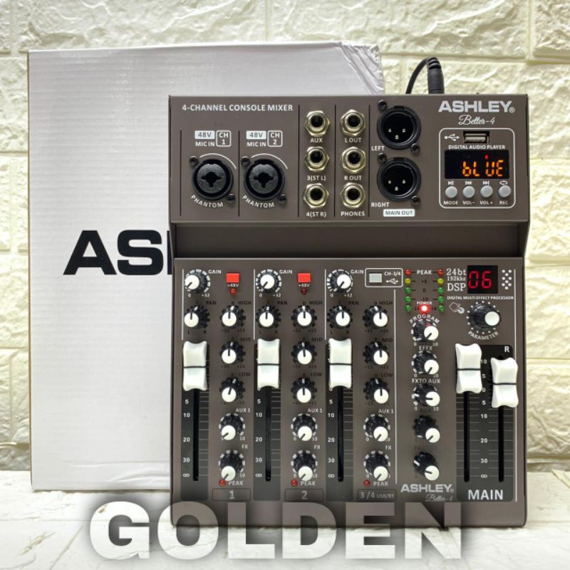 Jual Mixer Ashley Better 4 - Premium 4 Bluetooth - USB Original Product Indonesia|Shopee Indonesia