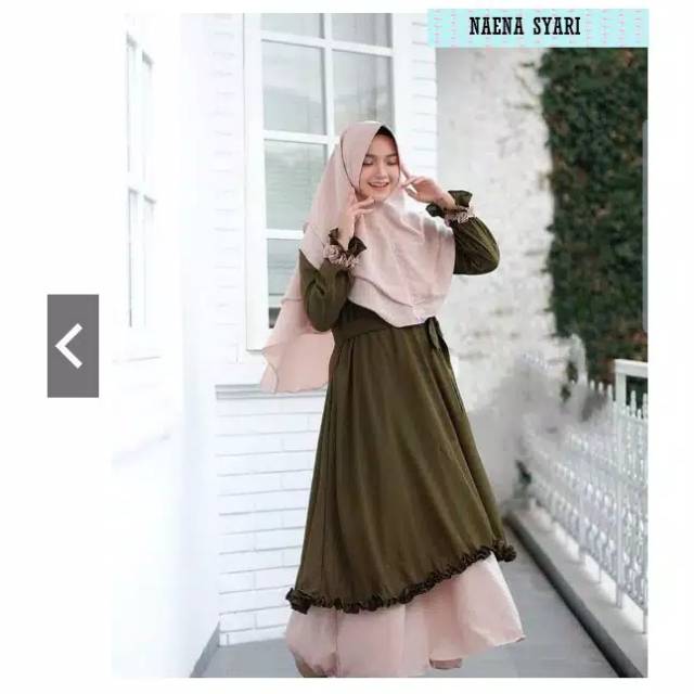 Naena syari baju gamis pakaian wanita syari fashion muslim