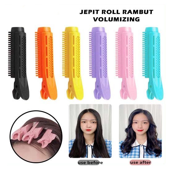 Roll Rambut Jepit Korea Hair - Gulung Jepitan Clip Volumizing Hair Poni Roller Blow Keriting Curly