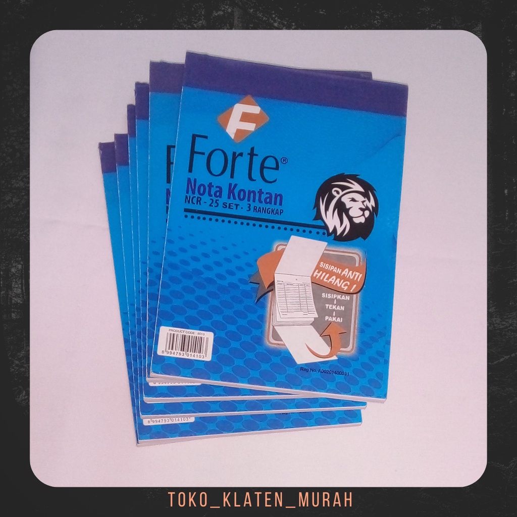 

Nota Kontan Forte 3 ply 25 lembar (kecil)