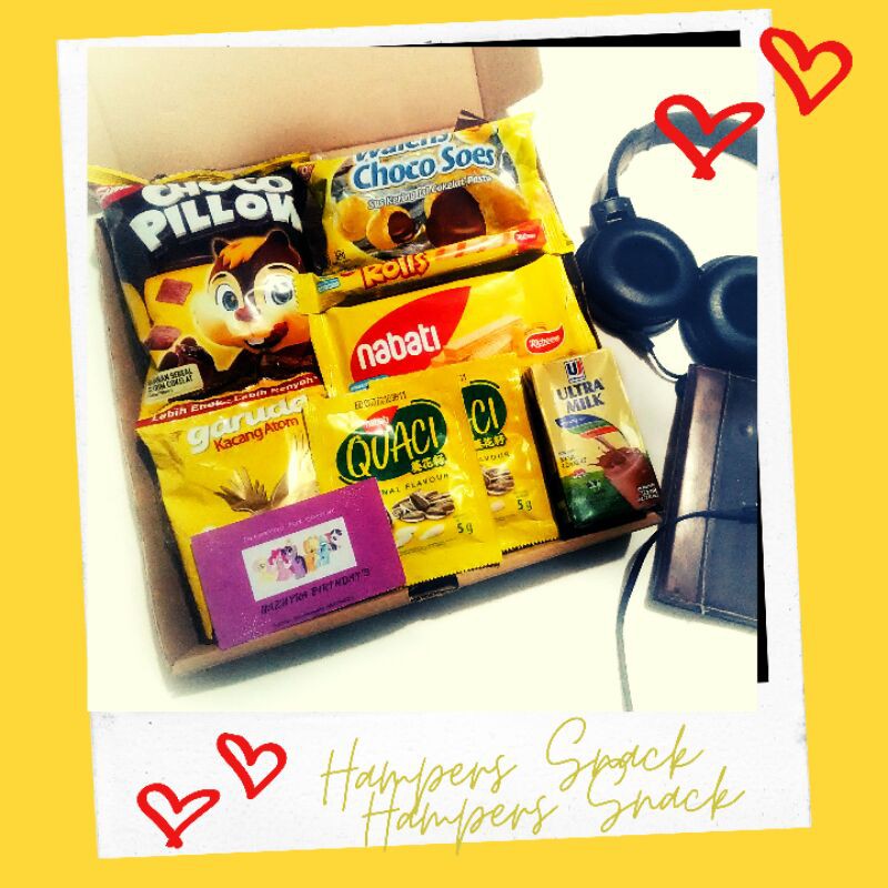 

(Include Kertas Kado) Hampers / Parcel Snack box / Gift Box / Paket Kado Wisuda Ulang tahun 2