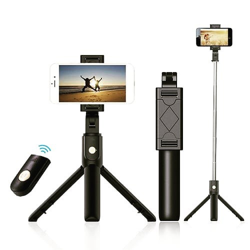 Tongsis Bluetooth + Tripod K07 - Selfie Stick Bluetooth Shutter