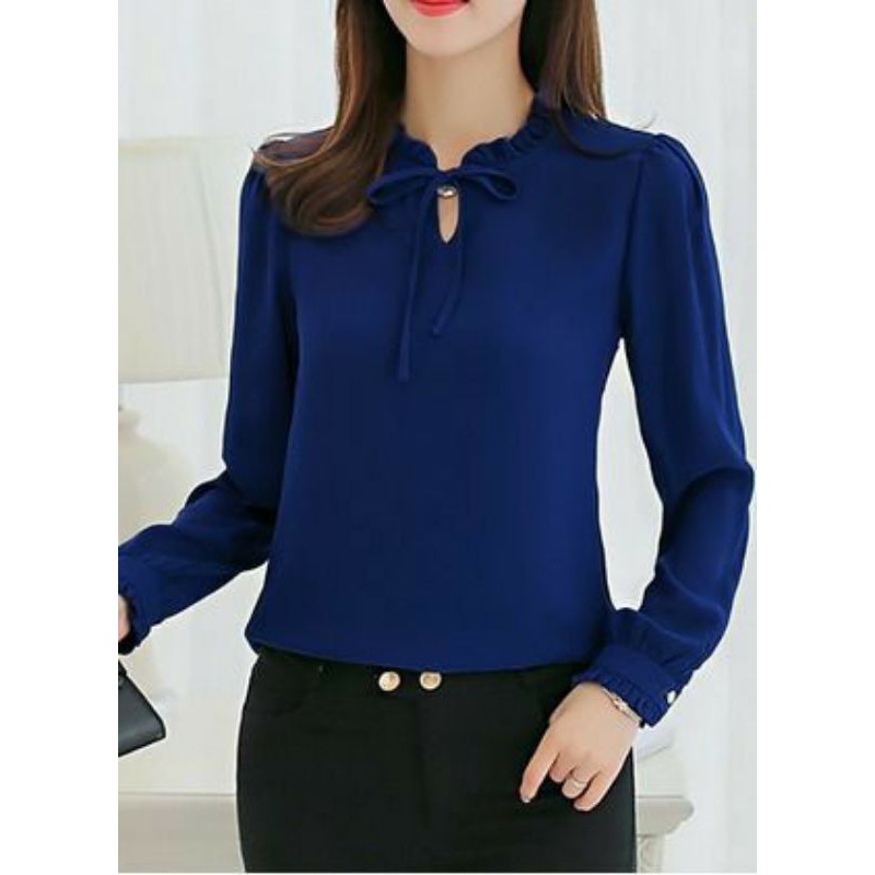 baju atasan wanita model Korea/baju atasan kerja wanita