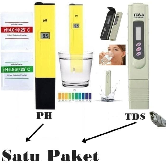 Paket Murah PH Meter Dan TDS-3 Meter