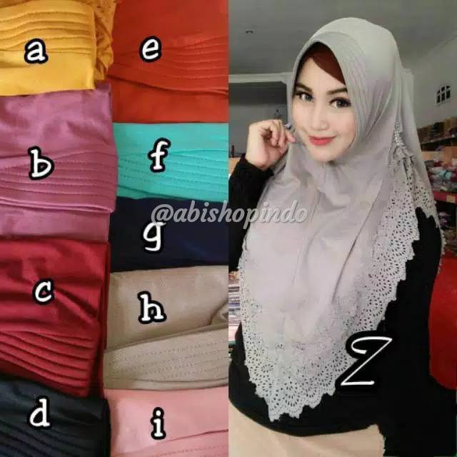 bergo sport menutup dada/jilbab instan bergo hamidah Khimar Syari Rempel Nazma GrosirJilbab JilbabHi