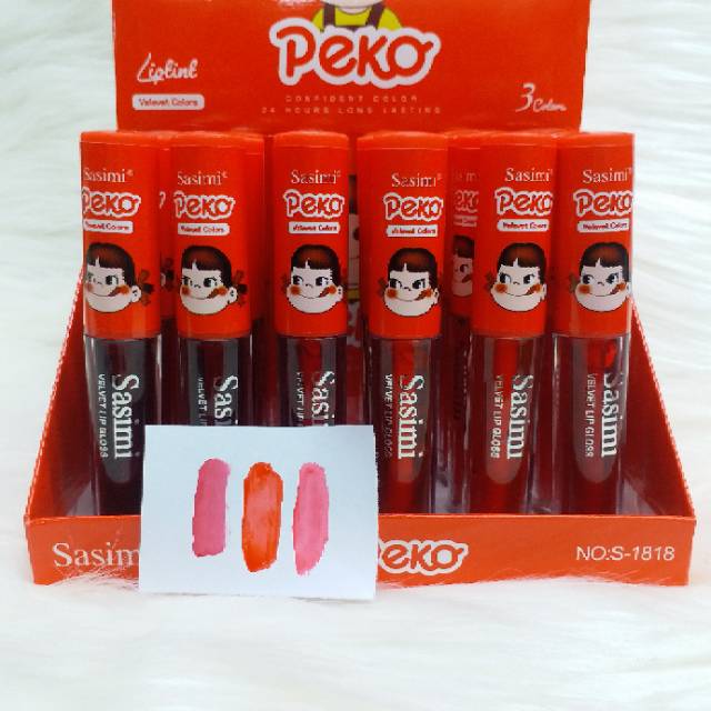 LIP TINT ❤ SASIMI PEKO 3.PCS / NO.S1818