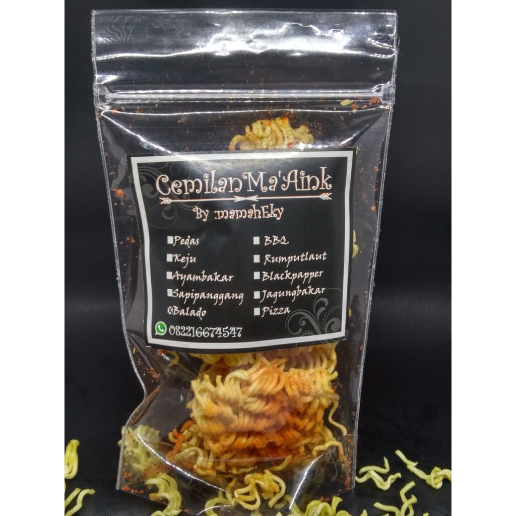 

Keripik Mie Keriting 100gr Jajanan Jadoel Cap Ma Aink