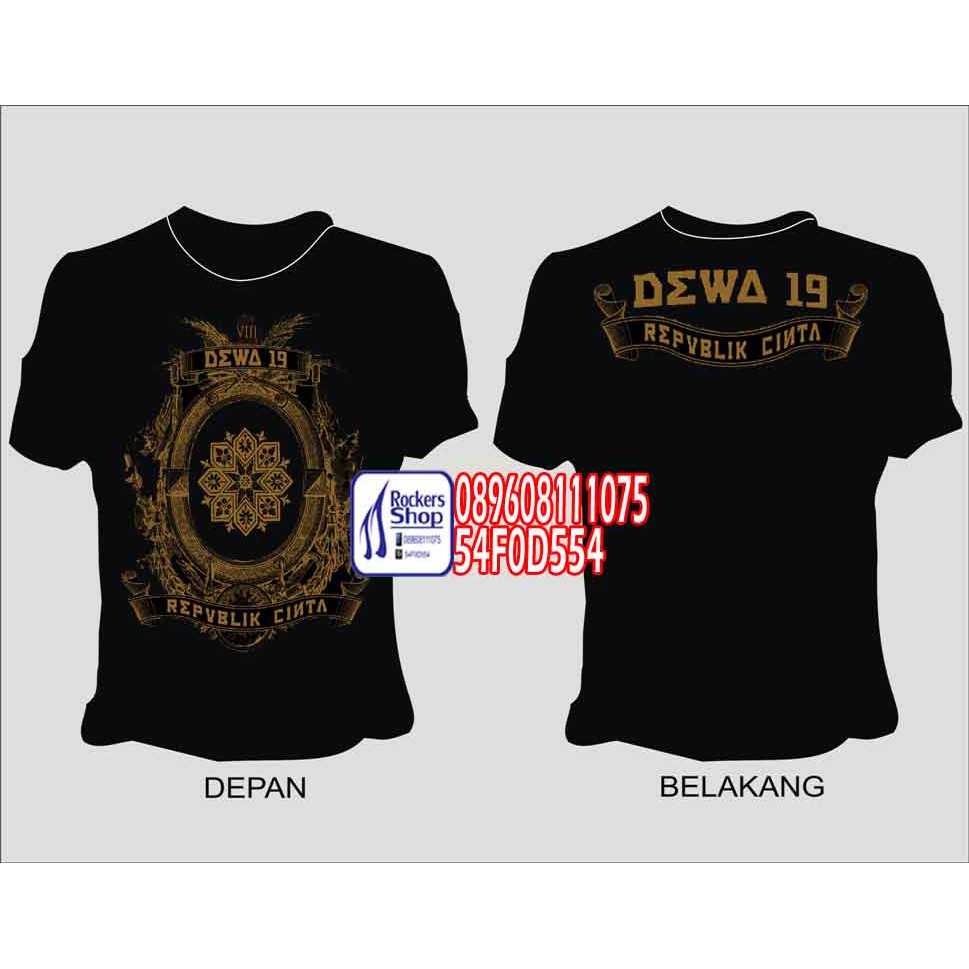 KAOS DEWA 19 COVER ALBUM REPUBLIK CINTA
