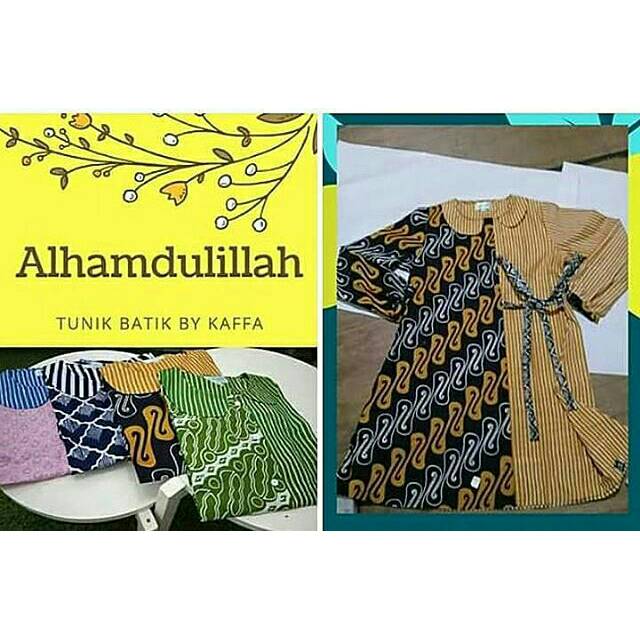 Tunik Batik  Tunik Atasan Muslim Wanita