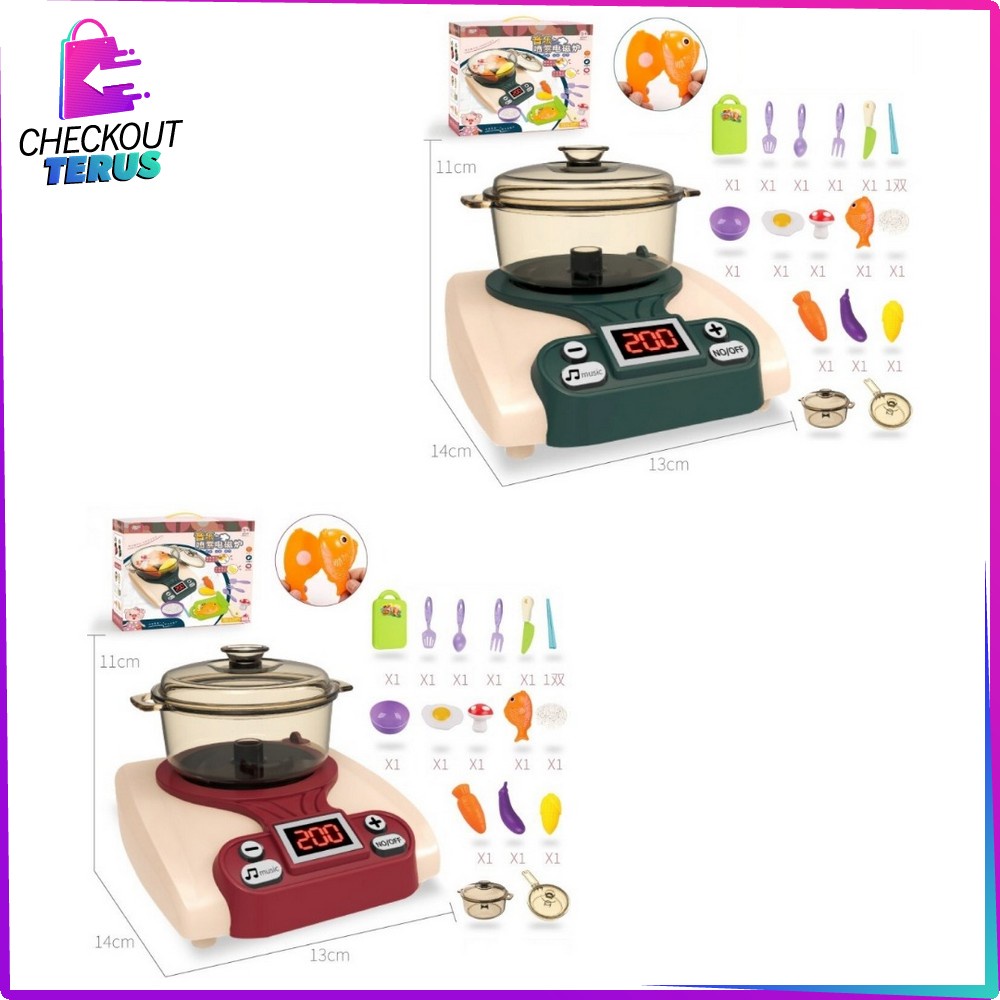 CT M150 M152 Mainan Masak Masakan KOMPOR UAP Set Anak Perempuan Kitchen Set Mainan Dapur Anak Pretend Play