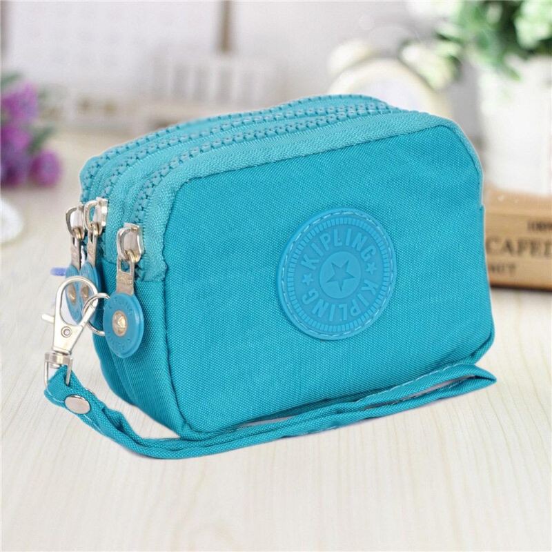 Dompet koin kipling serbaguna 3 resleting import 100%