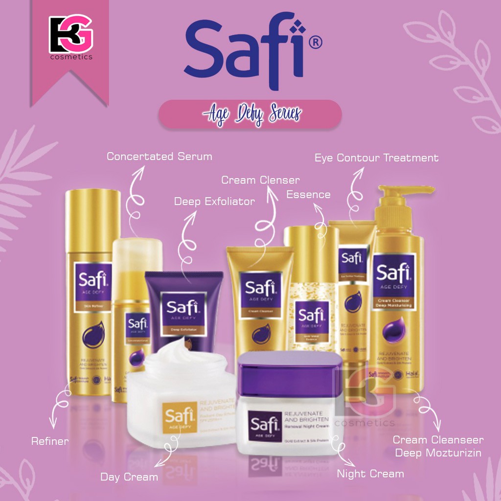 ⭐ BAGUS ⭐ SAFI AGE DEFY SERIES | AD Serum Cleanser Eye Cream Essence Day Night