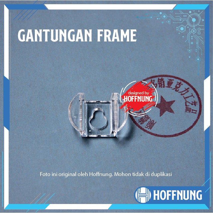 Cantelan Frame Akrilik Gantungan Pigura Foto Acrylic Transparan Bening