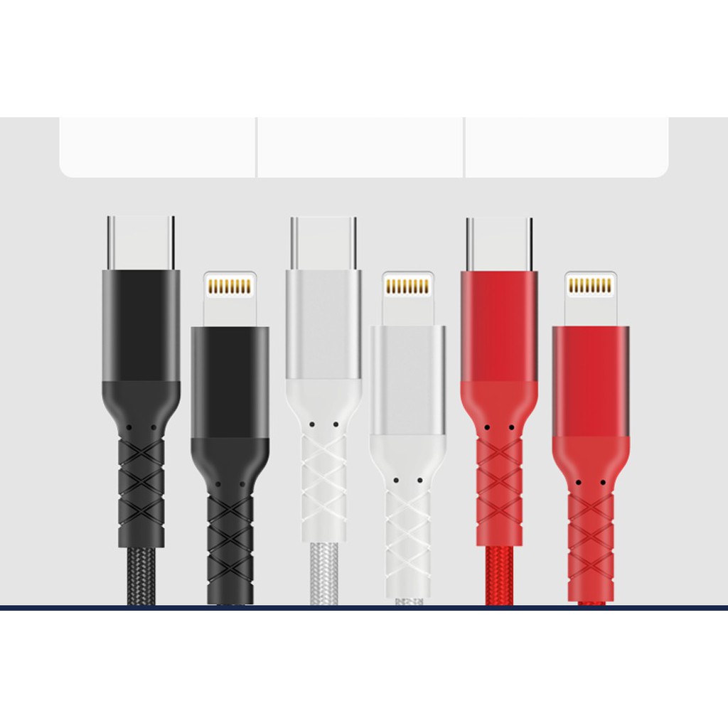 WIWU Type-C to Lightning - MFI PD Charging and Data Sync Cable - WP101 - Kabel Data USB ke Lightning