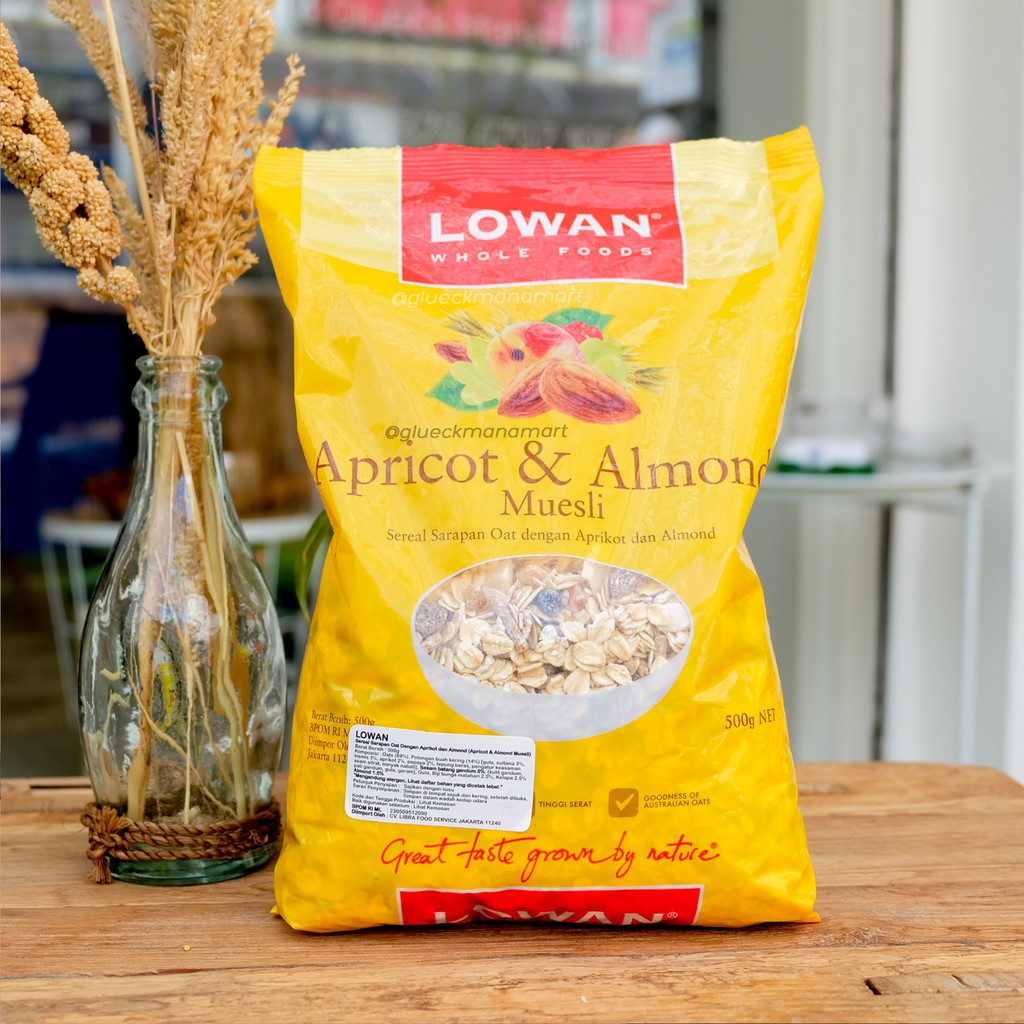 Lowan Apricot dan Almond Muesli 500 gr