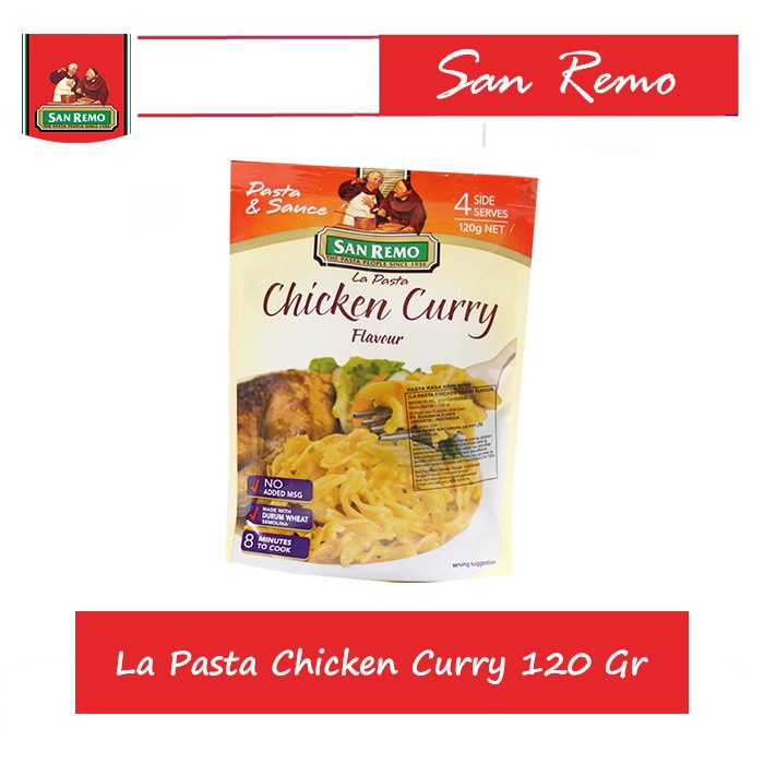 

PASTA-ANEKA- SAN REMO LA PASTA CHICKEN CURRY 120 GR -ANEKA-PASTA.