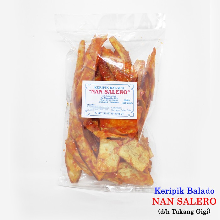 

TERLARIS Keripik Balado Panjang Nan Salero 500 gram