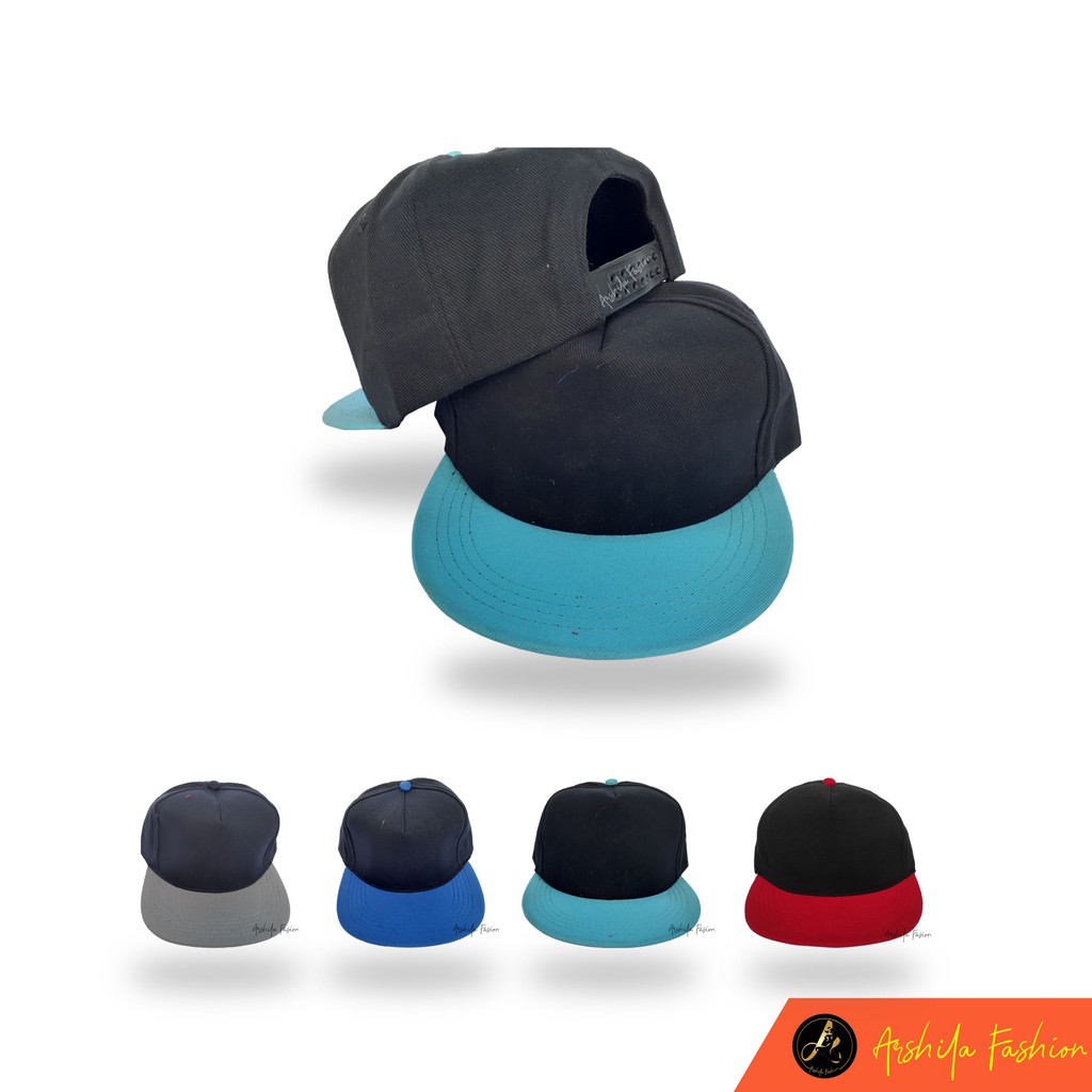 Topi Snapback kombinasi 2 warna Pria Flexfit Yupoong 6089M Premium Classic Snapback Original