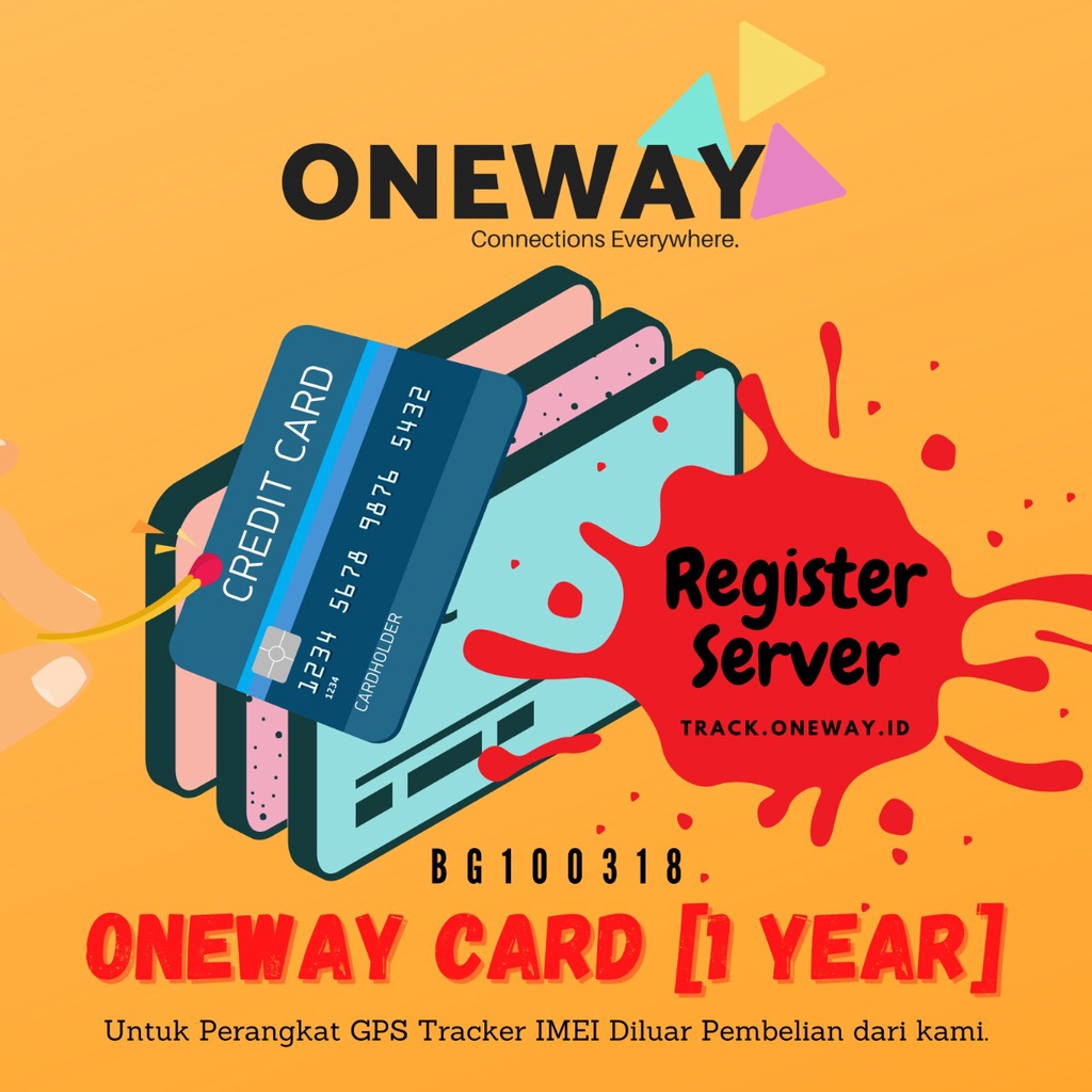 SERVER Oneway GPS Card [1 Year]